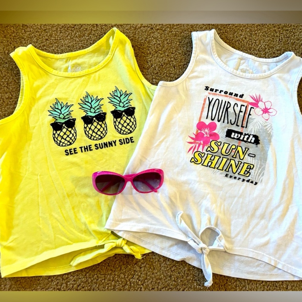Sweet tank top set with Sunglasses